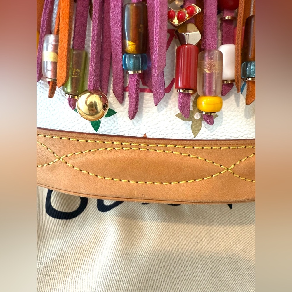 ***SOLD*** Louis Vuitton X Murakami Spring 2006 Multicolor Fringe Bucket Bag - Picture 10 of 13